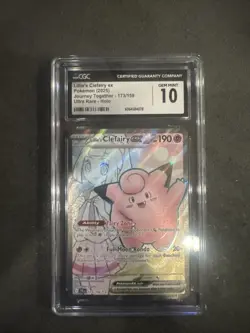 Pokemon Journey Together Lillies Clefairy EX Card 173/159 CGC 10 - Image 1
