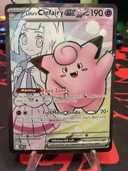 Pokemon Card Lillie's Clefairy ex 173/159 Full Art Journey Together Near Mint - Image 1