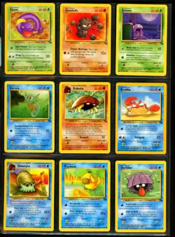 1999 Pokemon JUNGLE & FOSSIL Set COMPLETE Unlimited Edition COMMON Cards Lot NM - Image 3