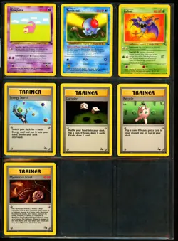1999 Pokemon JUNGLE & FOSSIL Set COMPLETE Unlimited Edition COMMON Cards Lot NM - Image 5