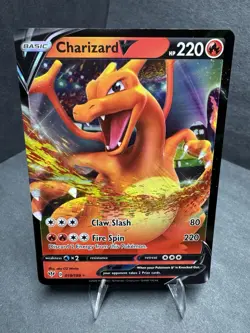 Pokemon TCG Charizard V Darkness Ablaze 019/189 Holo Ultra Rare Card - Image 2