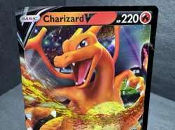 Pokemon TCG Charizard V Darkness Ablaze 019/189 Holo Ultra Rare Card - Image 3