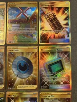 Pokemon Gold Secret Rare Card Lot of 9 NM Cards Max Potion Artazon - Image 3