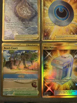 Pokemon Gold Secret Rare Card Lot of 9 NM Cards Max Potion Artazon - Image 4