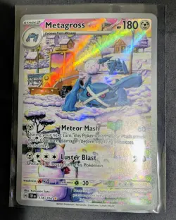 Pokemon TCG Metagross Temporal Forces Illustration Rare Card 178/162 - Image 1