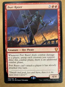 MTG 1x Port Razer # 193 Commander Legends Magic the Gathering Card x1 NM - Image 1