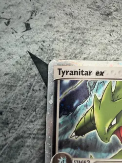 Pokemon TCG Tyranitar EX Holo Ultra Rare Card 17/17 Pop Series 1 - LP - Image 5