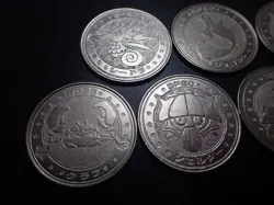 Pokemon Card Meiji Promo Battle Coin x7 Seadra Dewgong etc #6228 PLAY - Image 2