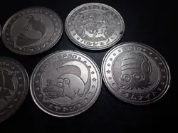 Pokemon Card Meiji Promo Battle Coin x7 Seadra Dewgong etc #6228 PLAY - Image 3