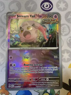 Pokemon Prismatic Evolutions Scream Tail Master Ball Holo Card 042/131 NM - Image 1