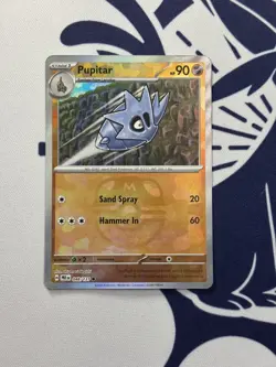 Pupitar (Master Ball Pattern) 048/131 Pokemon TCG Prismatic Evolutions Holo Card - Image 1