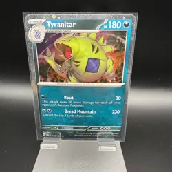 Pokemon | Tyranitar | PAL 135/193 Promo Cosmos Holo TCG Card BSP - Image 1