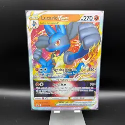 Pokemon OVERSIZE JUMBO CARD | Lucario V Star | SWSH214 Black Star Promo BSP - Image 1