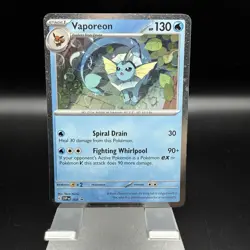 Pokemon | Vaporeon | SVP 168 Black Star Promo Cosmos Holo TCG Card BSP Prismatic - Image 1