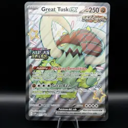 Pokemon OVERSIZE JUMBO CARD | Great Tusk ex | SVP 072 Black Star Promo Paldean - Image 1
