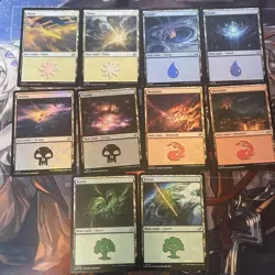 MTG - Edge of Eternities - Basic Land Set (10 Cards Total) - FOIL - Image 1