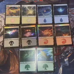 MTG - Edge of Eternities - Basic Land Set (10 Cards Total) - FOIL - Image 2