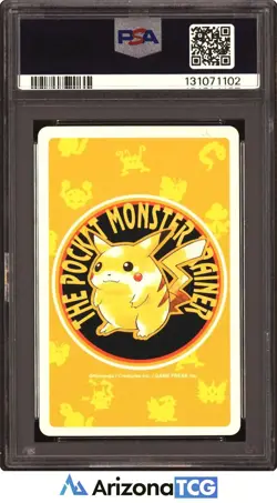 Pokemon 1998 Machop 066 3 Of Clubs Pokemon Yellow Playing Card Japanese PSA 8 - Image 2