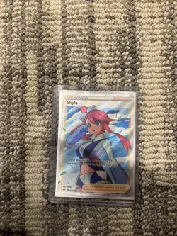 Pokemon TCG Skyla Holo Ultra Rare Full Art Card Shining Fates 072/072 Near mint - Image 1