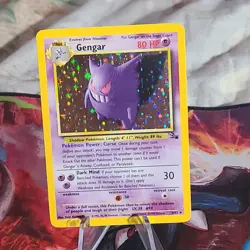 Pokemon Gengar 5/62 Fossil Holo Rare 1999 WOTC Vintage Card LP/MP Condition - Image 1