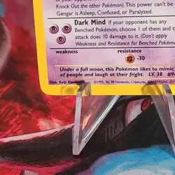 Pokemon Gengar 5/62 Fossil Holo Rare 1999 WOTC Vintage Card LP/MP Condition - Image 4