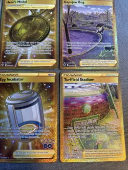 Pokemon Gold Secret Rare Card Lot of 9 NM Cards Ordinary Rod Urn Of Vitality - Image 4