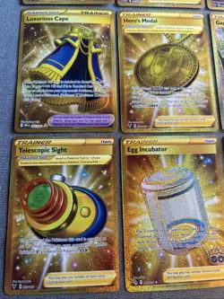 Pokemon Gold Secret Rare Card Lot of 9 NM Cards Ordinary Rod Urn Of Vitality - Image 5