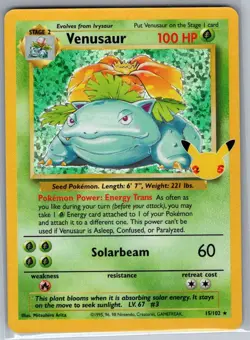 Venusaur 15/102 Celebrations: Classic Collection - Pokemon Card - NM - Image 1