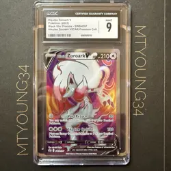 CGC 9 Hisuian Zoroark V SWSH297 SWSH: Sword & Shield Promo Cards Promo #1 - Image 1