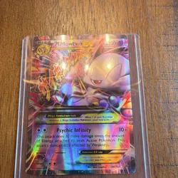Pokemon M Mewtwo EX Full Art Ultra Rare Holo Breakthrough 64/162 Card 210 HP - Image 1