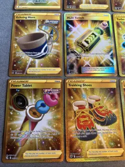 Pokemon Gold Secret Rare Card Lot of 9 NM/M Cards Turbo Patch Multi Switch - Image 5