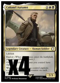 MTG | Colonel Autumn (x4 Playset) | (NM) Universes Beyond: Fallout - Image 1