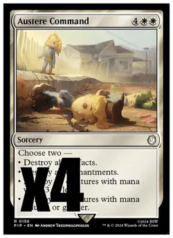 MTG | Austere Command (x4 Playset) | (NM) Universes Beyond: Fallout - Image 1