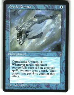 Magic the Gathering - Ice Age Mystic Remora 1995 87 Common - Image 1