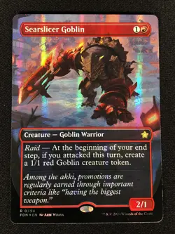MTG Searslicer Goblin 0394 Foil Extended Art (NM) - Image 1