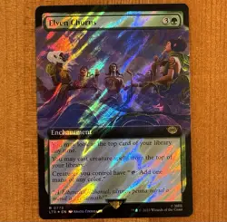 Elven Chorus, R 0775, NM Surge Foil MTG LotR Lord Rings Extended Art Collector - Image 3