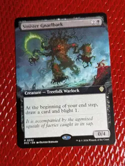 1x Sinister Gnarlback Extended Art (Commander: Lorwyn Eclipsed) - Image 1