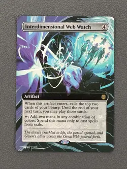 Interdimensional Web MTG Marvel's Spider-Man Hand Painted Full Altered Art Tentz - Image 1