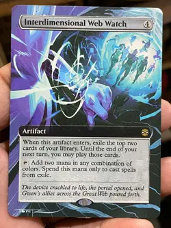 Interdimensional Web MTG Marvel's Spider-Man Hand Painted Full Altered Art Tentz - Image 2