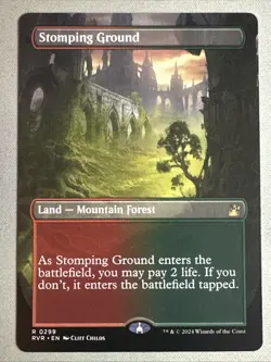 MTG / Stomping Ground / RVR / #299 / Regular (Borderless) / Rare / NM - Image 1