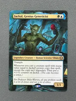 Jackal, Genius Geneticist MTG Marvel's Spider-Man Hand Painted Full Altered Art - Image 1