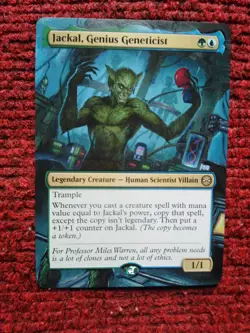 Jackal, Genius Geneticist MTG Marvel's Spider-Man Hand Painted Full Altered Art - Image 2