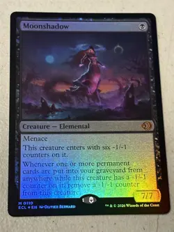 mtg foil Moonshadow, mythic rare, Lorwyn Eclipsed, unplayed - Image 1
