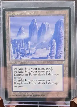 Karplusan Forest Ice Age MTG Regular Lightly Played - Image 3