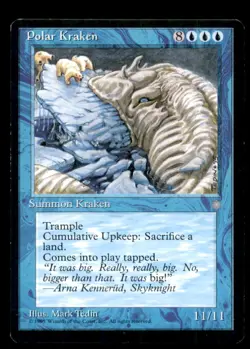 Polar Kraken LP Light Play Ice Age MTG [6798] - Image 1