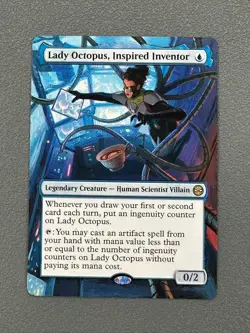 Lady Octopus, Inspired Inventor MTG Marvel's Spider-Man Hand Painted Altered Art - Image 1