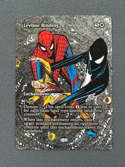 Leyline Binding MTG Marvel Universe Hand Painted Borderless Extended Altered Art - Image 1