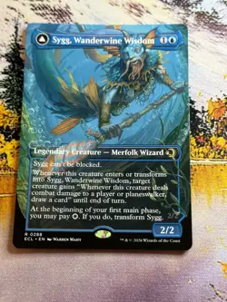 Sygg, Wanderwine Wisdom // Wanderbrine Shield - Borderless Lorwyn Eclipsed MTG - Image 2