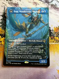 Sygg, Wanderwine Wisdom // Wanderbrine Shield - Borderless Lorwyn Eclipsed MTG - Image 5