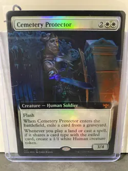 Cemetery Protector 347 NM EXTENDED FOIL Innistrad: Crimson Vow MTG - Image 1